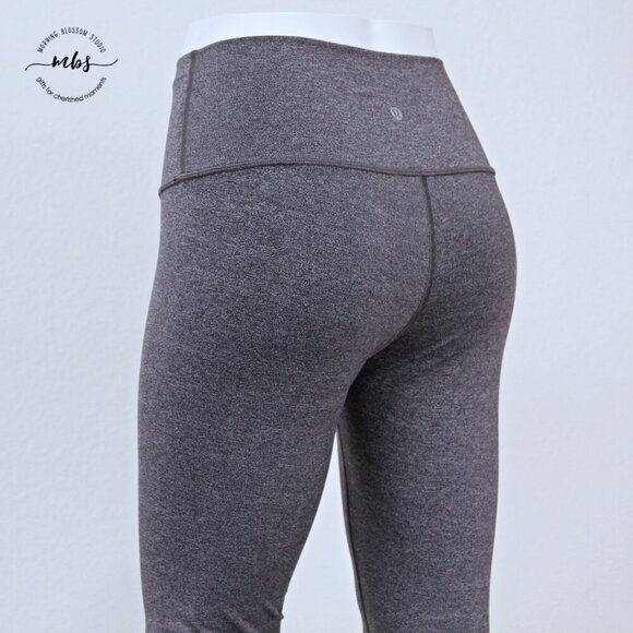 Lululemon Wunder Under High Waist Tight Gray Women 8 - Picture 9 of 12